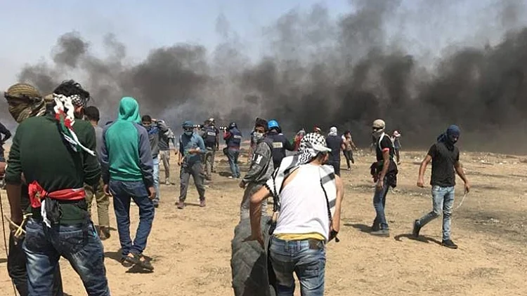 עימותים ברצועת עזה במסגרת צעדת השיבה