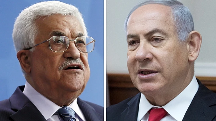 נתניהו ואבו מאזן