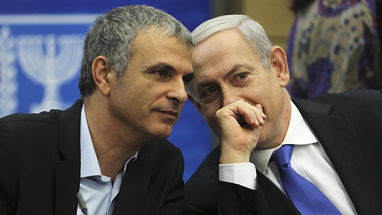 ראש הממשלה בנימין נתניהו ומשה כחלון במסיבת עיתונאים