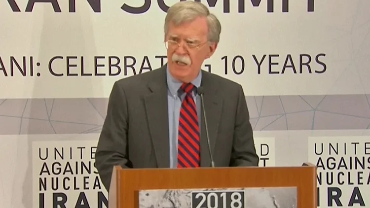 היועץ לביטחון לאומי בולטון בכינוס "מאוחדים נגד איראן גרעינית"