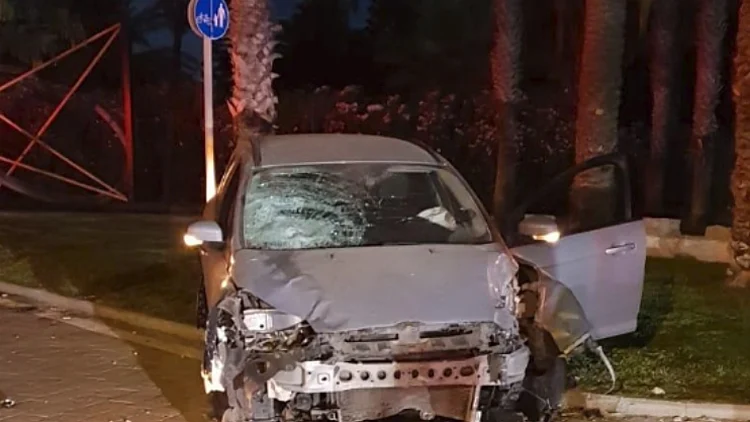זירת התאונה בתל אביב שבה נהרג נער בן 13
