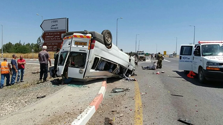 תאונת דרכים קשה בחיספין שברמת הגולן