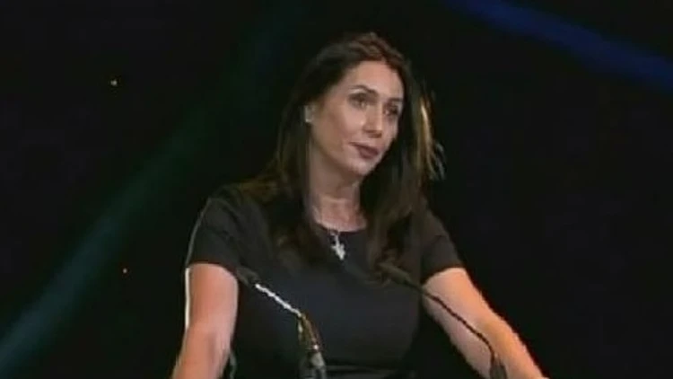 שרת התרבות, מירי רגב, נואמת בטקס פרסי אופיר 2016