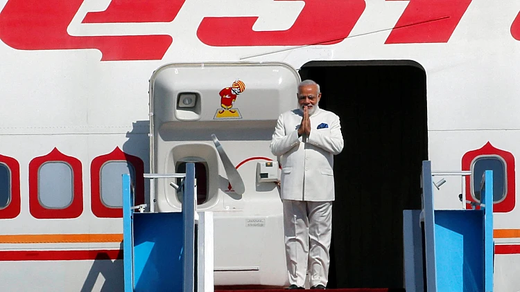 נרנדרה מודי, ראש ממשלת הודו, בביקורו בישראל