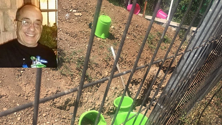 מקום הימצאות גופתו של תושב ירושלים בן 59 שנרצח על ידי שכניו ותמונתו של הנרצח סמי מרציאנו