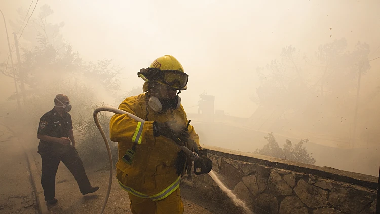 שריפה בירושלים באזור קריית יובל