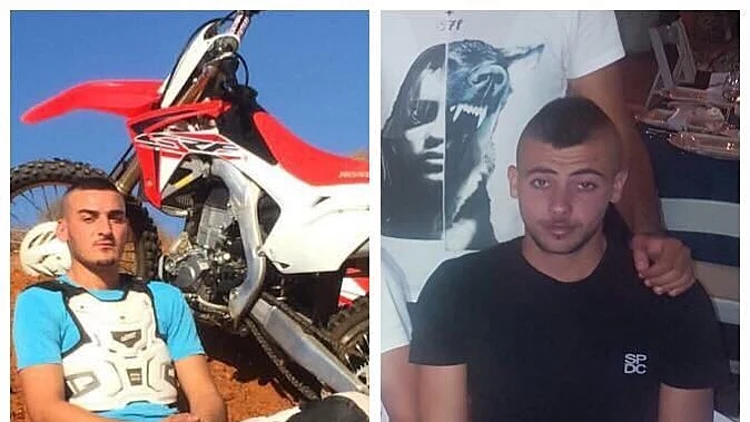 רון יעקב (מימין) ואביב בוארון, שנרצחו בירי בחצר הבית בנתניה