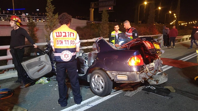 תאונת דרכים בכביש 431 סמוך לנס ציונה