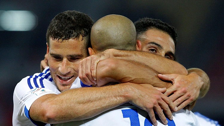 נבחרת ישראל במשחק מול נבחרת מקדוניה