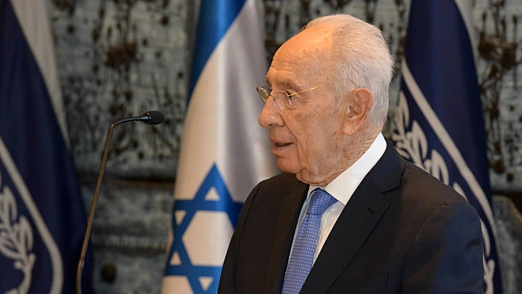 הנשיא שמעון פרס בטקס השבעת שופטים בבית הנשיא