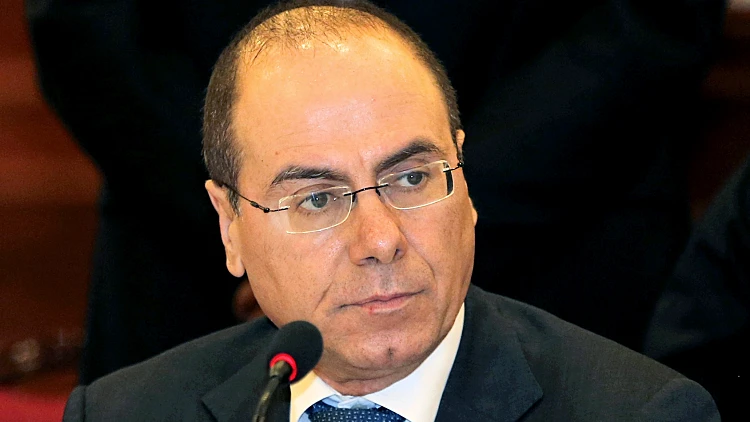 השר סילבן שלום בחתימה על הקמת תעלת הימים