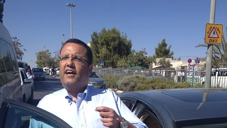 משה ליאון בסיור בחירות בירושלים