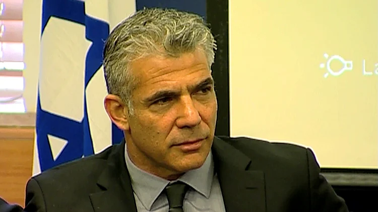שר האוצר, יאיר לפיד, בטקס ההחלפה במשרד האוצר בירושלים