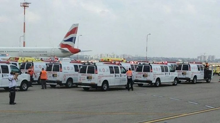 נחיתת חירום של מטוס נוסעים בנתב"ג