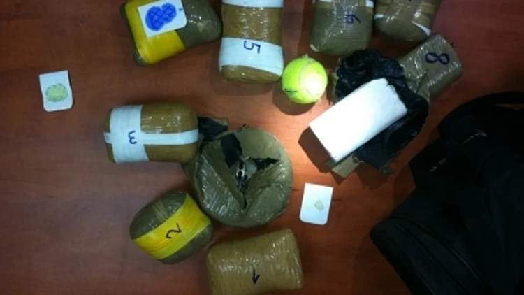 סמים שנתפסו בגבול לבנון (ארכיון)