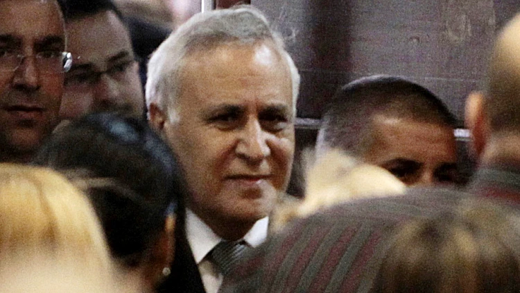 משה קצב בבית המשפט