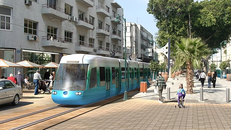 הרכבת הקלה בתל אביב - הדמיה