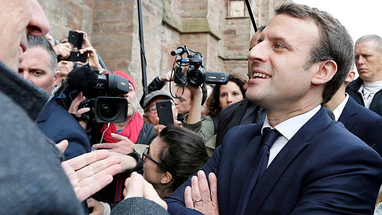 עמנואל מקרון המועמד לנשיאות צרפת