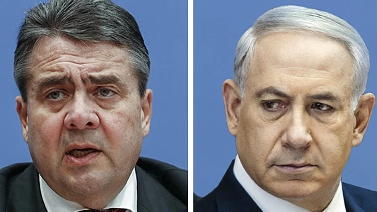 ראש הממשלה בנימין נתניהו ושר החוץ של גרמניה זיגמר גבריאל