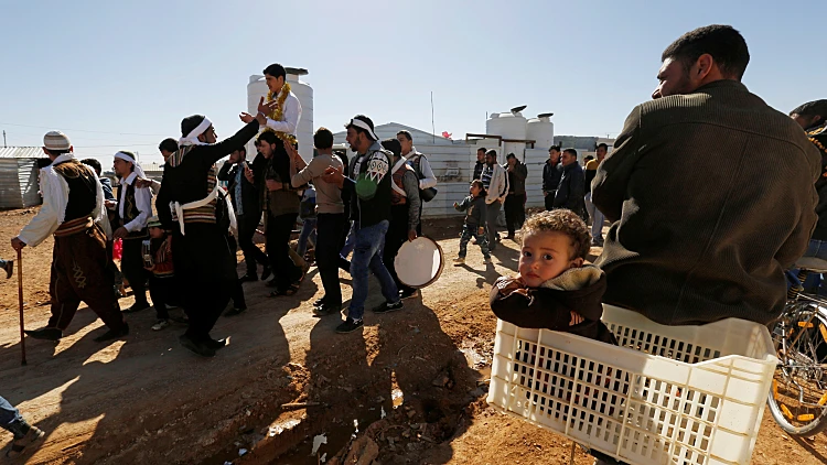 פליטים סורים במחנה בירדן