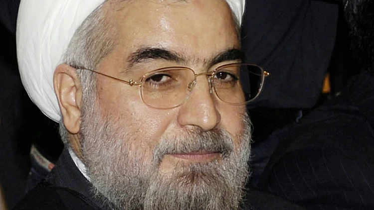 כנס של תומכי המועמד לנשיאות איראן, חסן רוחאני