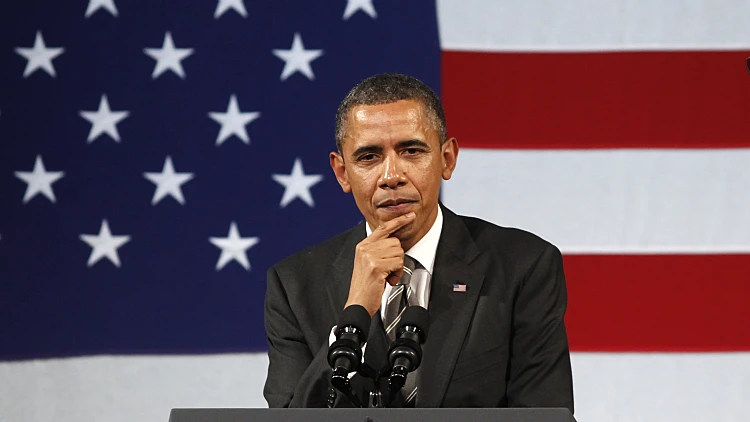 ברק אובמה באירוע גיוס כספים של הקהילה היהודית בניו יורק