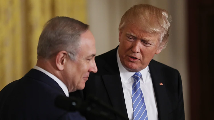 פגישת ראש הממשלה נתניהו הנשיא טראמפ יחד עם שרה נתניהו מלניה טראמפ בבית הלבן