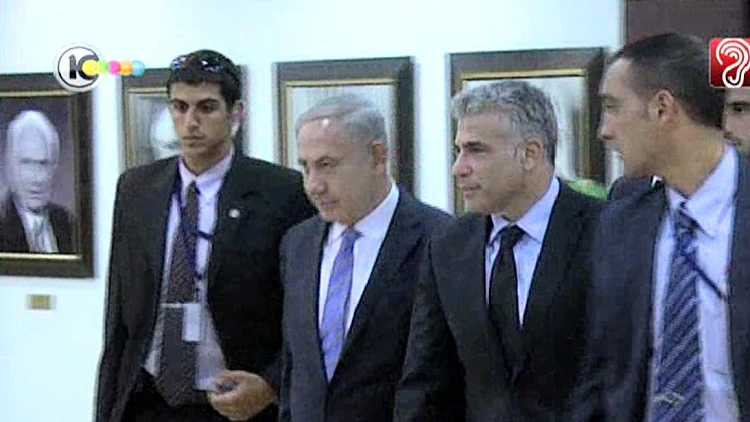 ראש הממשלה נתניהו ושר האוצר לפיד