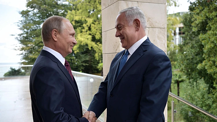 נתניהו לפוטין: "מתנגדים להתבססות של איראן בסוריה"