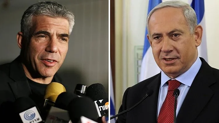 יאיר לפיד ובנימין נתניהו