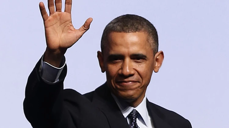 ברק אובמה נואם בבנייני האומה בירושלים