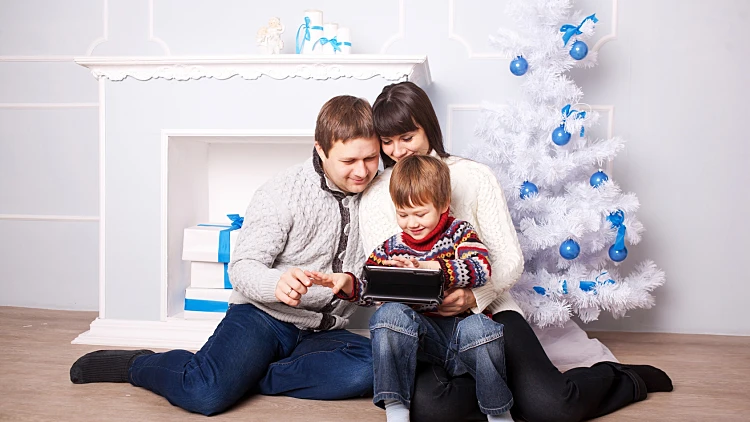 משפחה בחג המולד