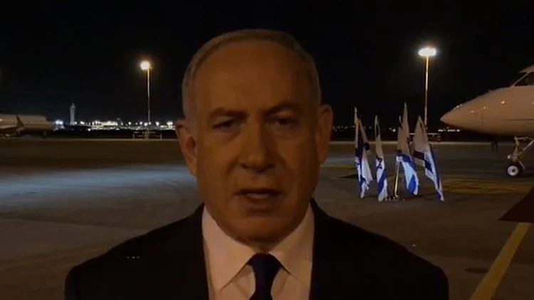 נתניהו לפני המראתו למוסקבה לפגישה עם נשיא רוסיה פוטין