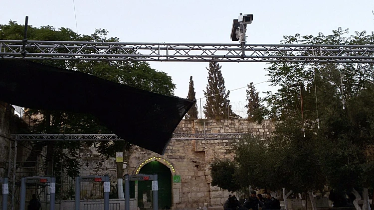 "מצלמות חכמות" שהוצבו בכניסה להר הבית