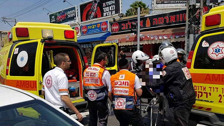 זירת הדקירה בפתח תקווה