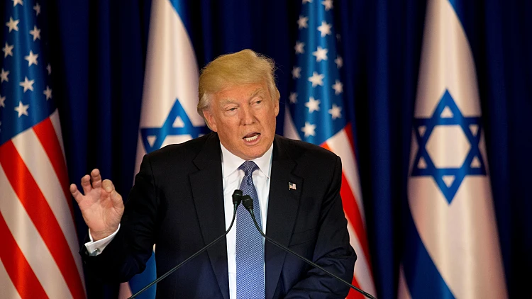 טראמפ הצהרה המשותפת עם נתניהו במעון ראש הממשלה