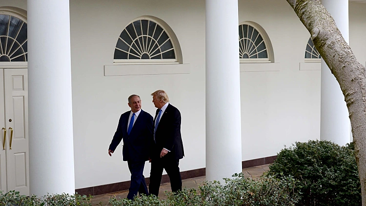 פגישת ראש הממשלה נתניהו הנשיא טראמפ עם בבית הלבן