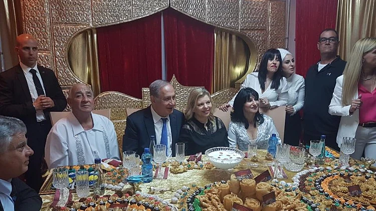 בנימין נתניהו בחגיגות המימונה