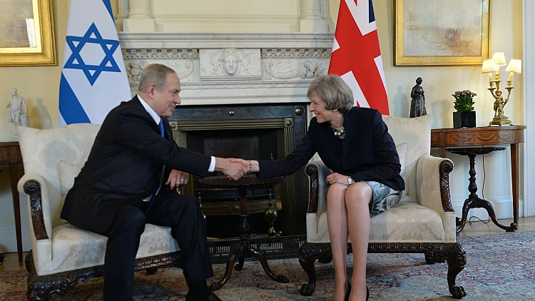 ראש הממשלה נתניהו וראש ממשלת בריטניה מיי