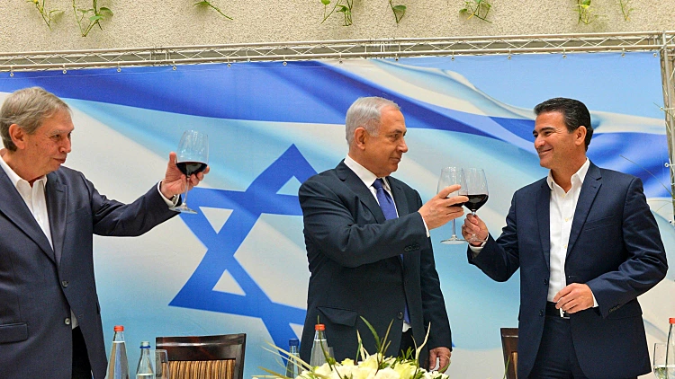 נתניהו וכהן בטקס חילופי ראש המוסד