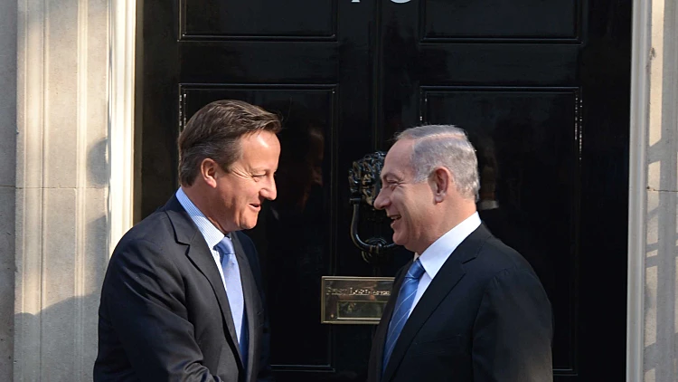 ראש הממשלה נתניהו בפגישתו עם מקבילו הבריטי דייויד קמרון