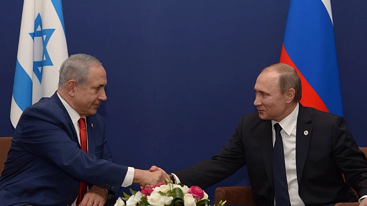 פגישתם של ראש הממשלה נתניהו ונשיא רוסיה פוטין בפריז