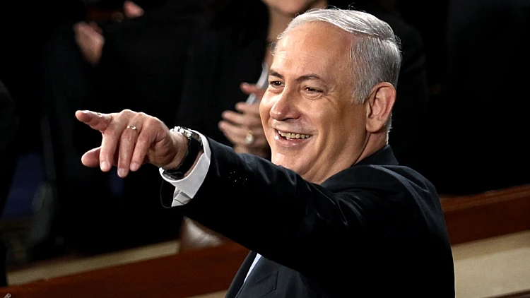 בנימין נתניהו נואם בקונגרס האמריקני