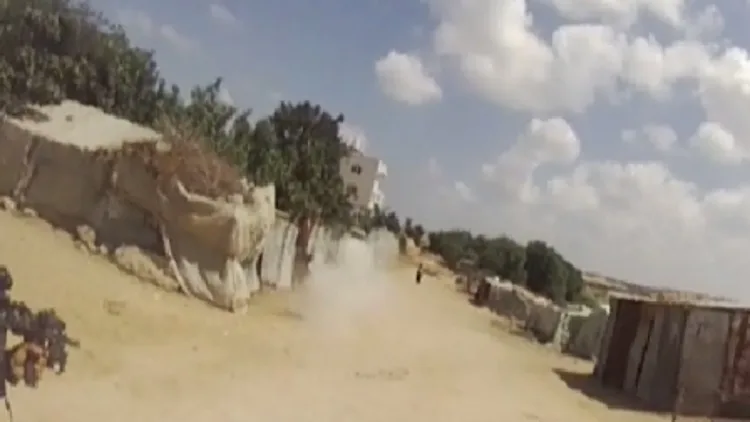 הלחימה בעזה שתועדה במצלמה על קסדת לוחם מילואים של פלוגת הנדסה