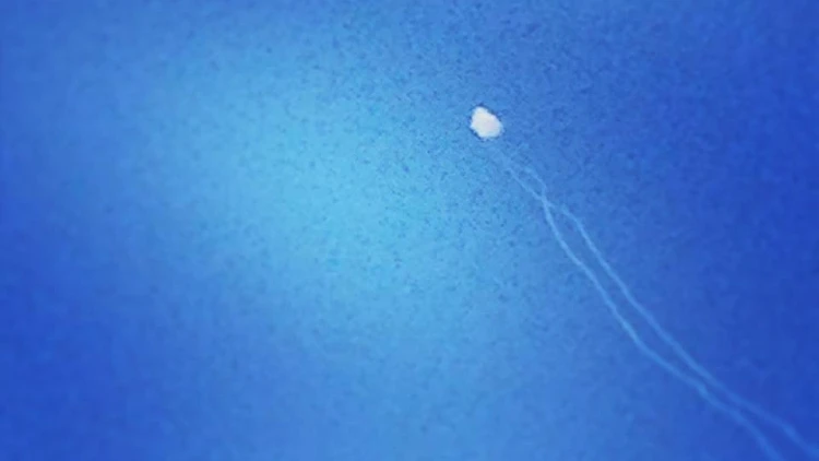 יירוט רקטת גראד שנורתה לעבר הגליל המערבי מעל עכו