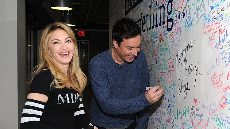 מדונה עם ג'ימי פאלון