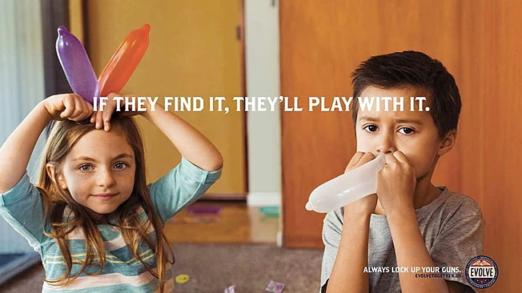 פרסומת לבטיחות של נשק בבית