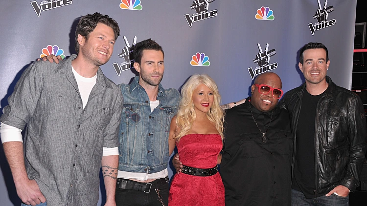 שופטי The Voice במסיבת עיתונאים