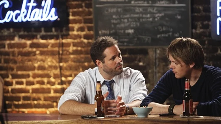 דיוויד דנמן וכריס מרשל ב"Mixed Signals", הגרסה האמריקנית של "רמזור"