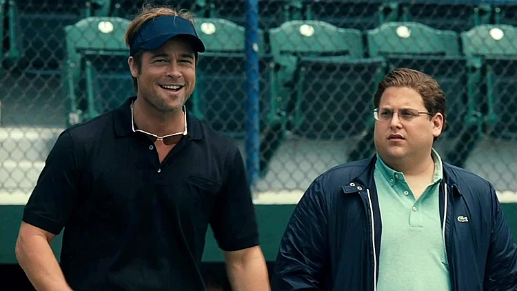 בראד פיט וג'ונה היל בסרט "מאניבול"